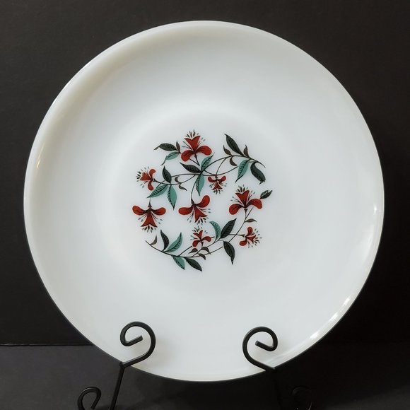 Anchor Hocking Fire King Honeysuckle Milk Glass Dinner Lunch Plates - Picture 5 of 7